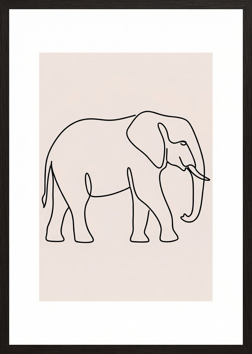 Poster in black frame