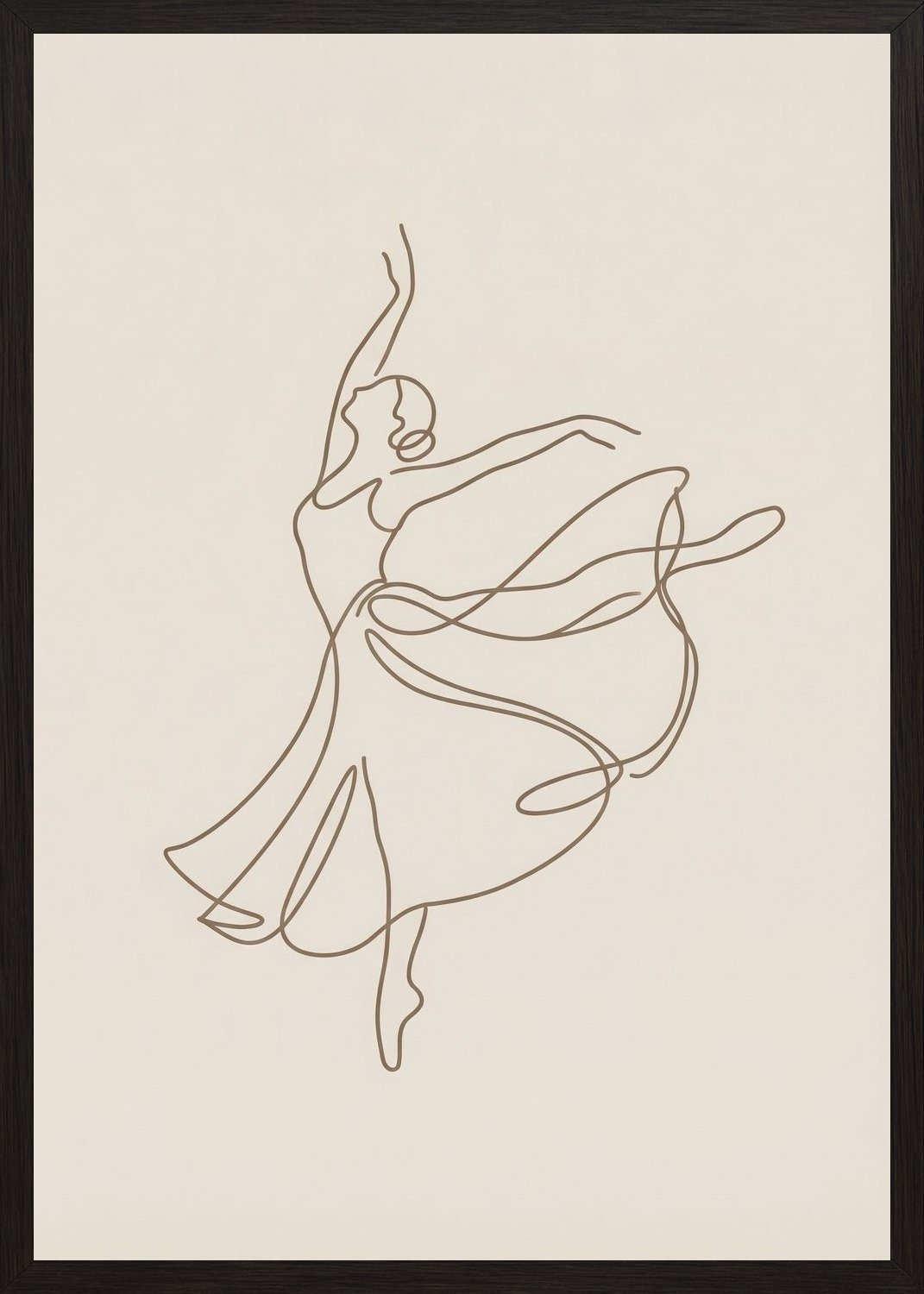 Poster in black frame