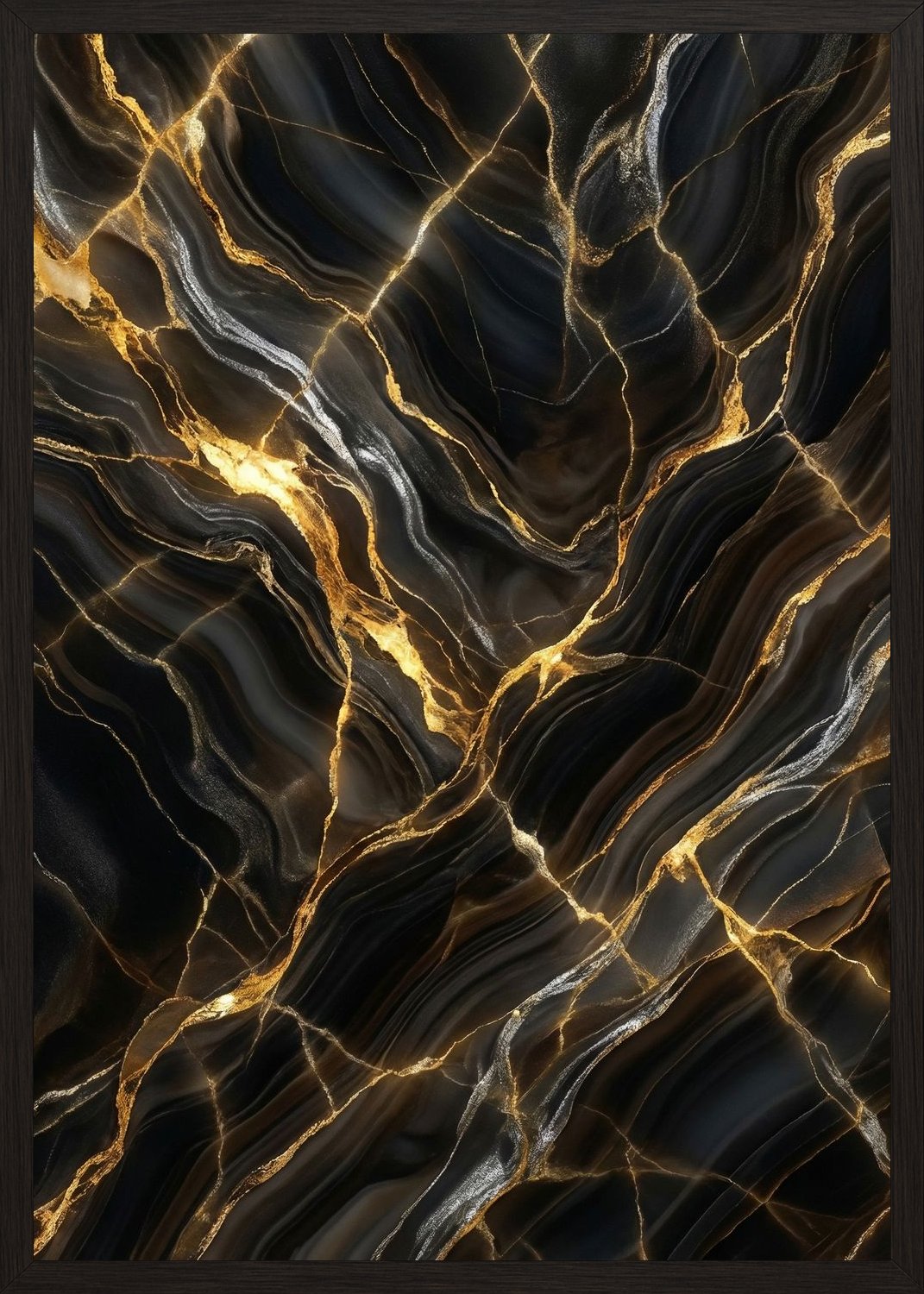 Poster in black frame