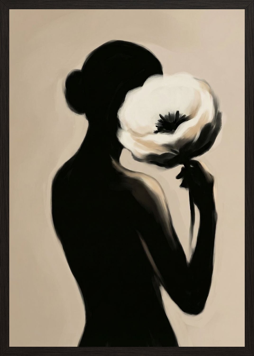 Poster in black frame