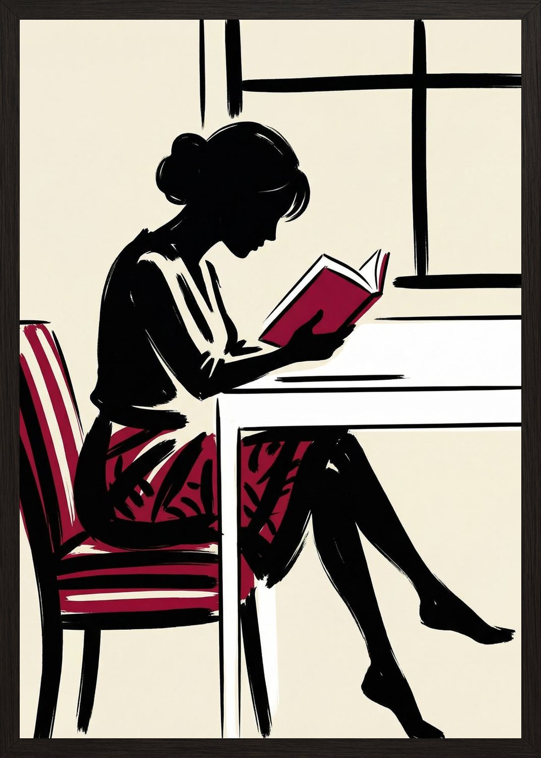 Poster in oak frame