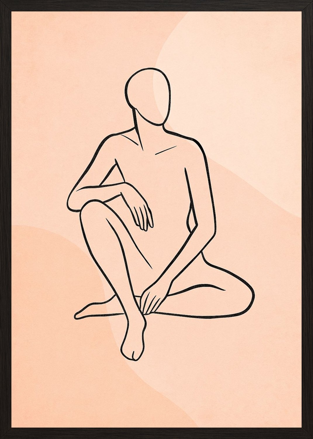 Poster in black frame