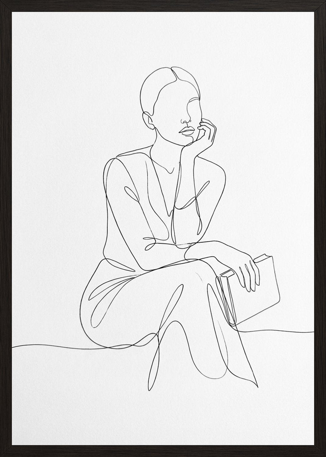 Poster in black frame