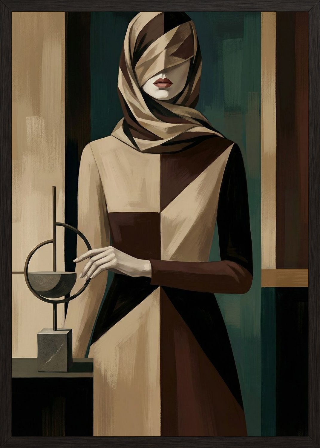 Poster in black frame