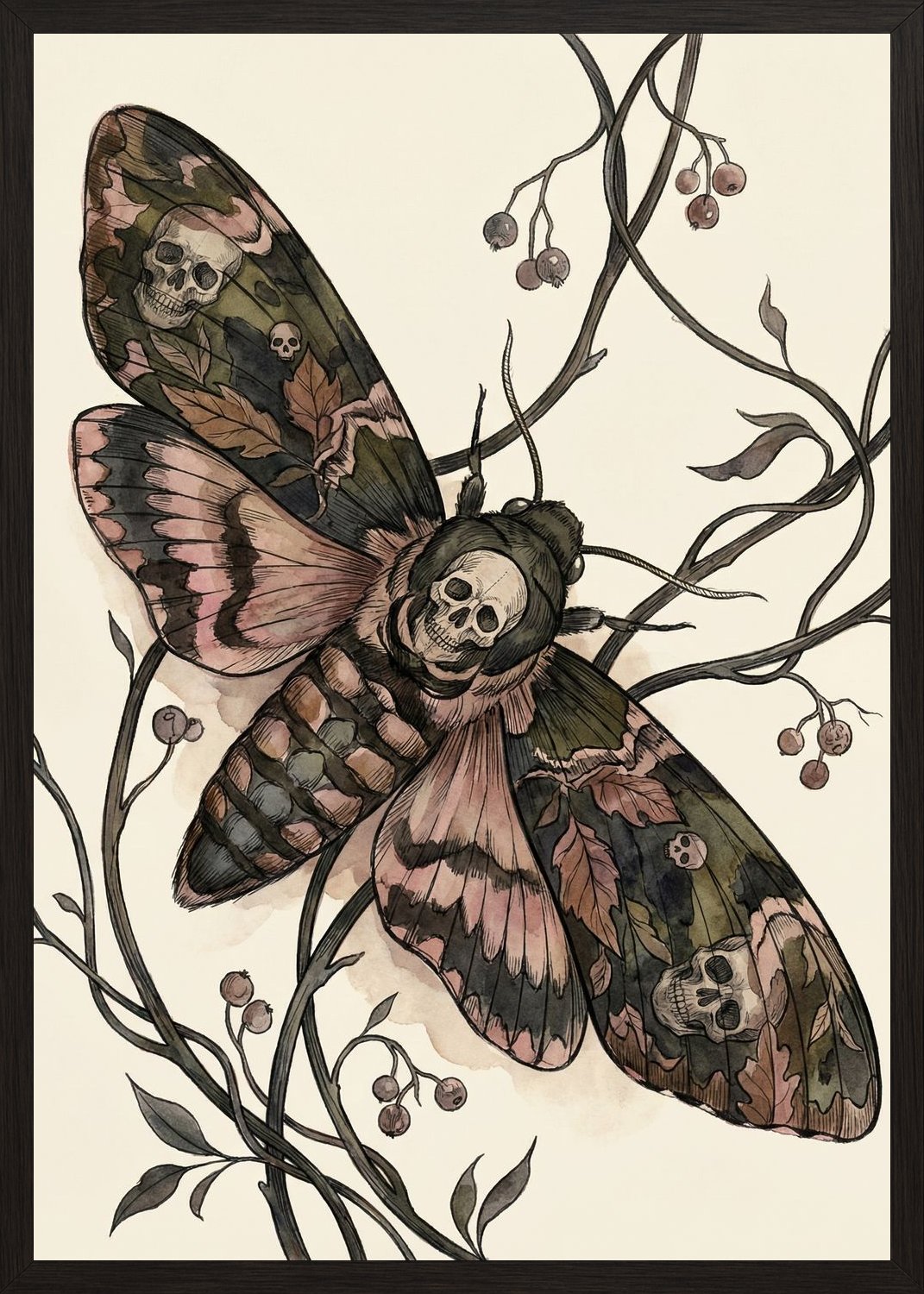 Poster in black frame