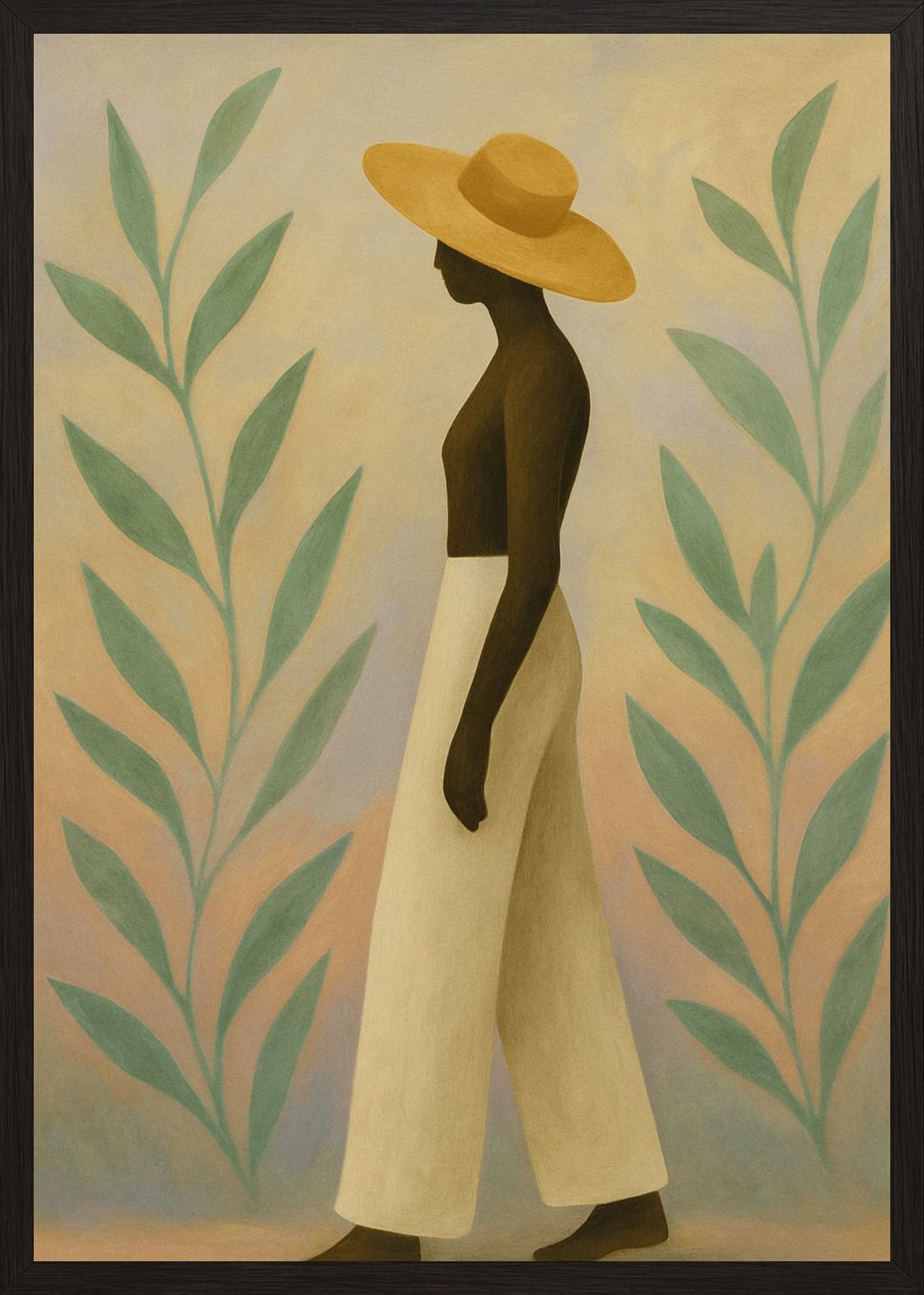 Poster in black frame