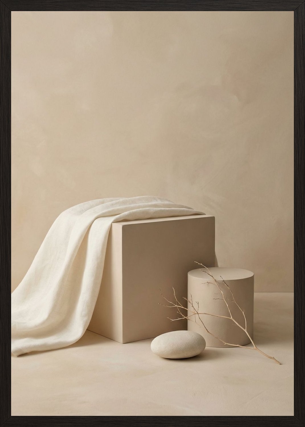 Poster in black frame