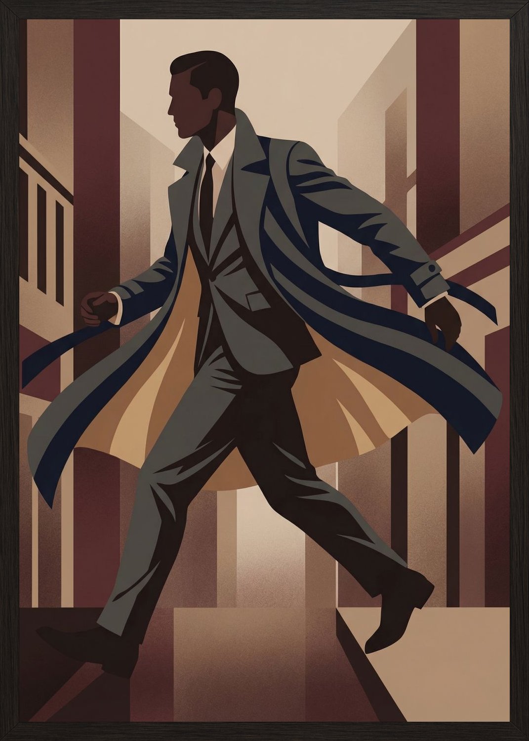 Poster in oak frame