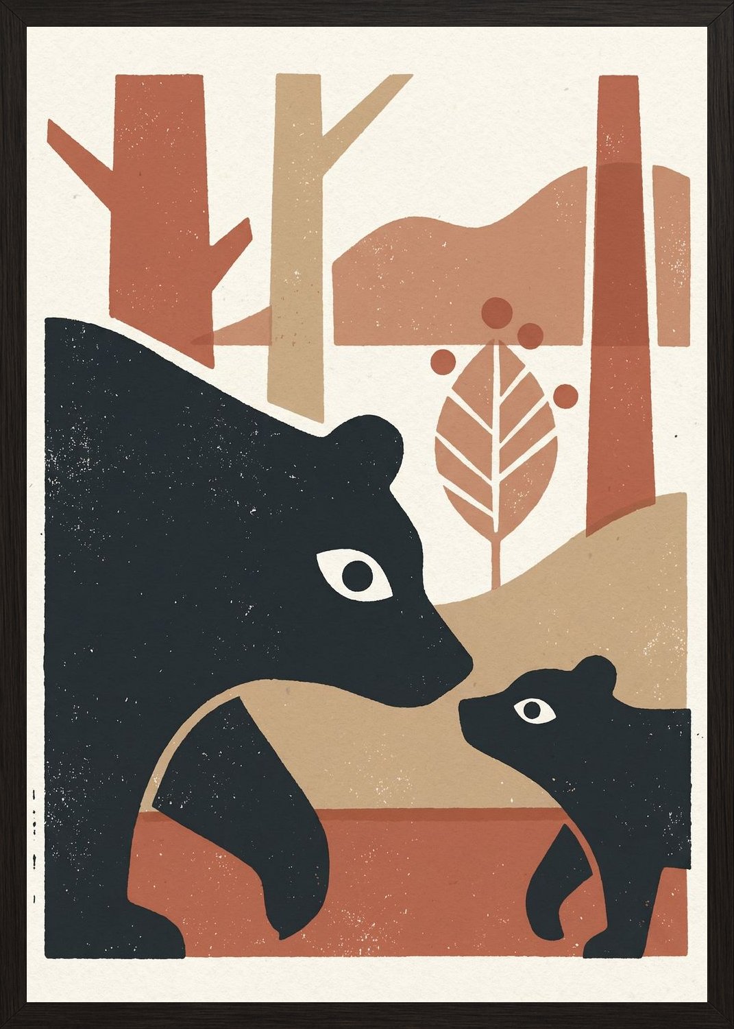 Poster in black frame