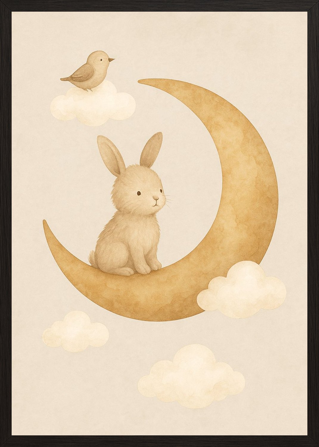 Poster in black frame