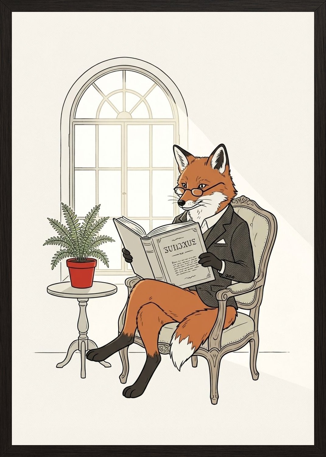 Poster in black frame