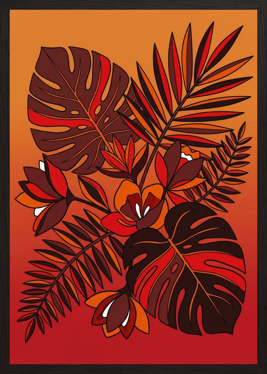 Poster in black frame