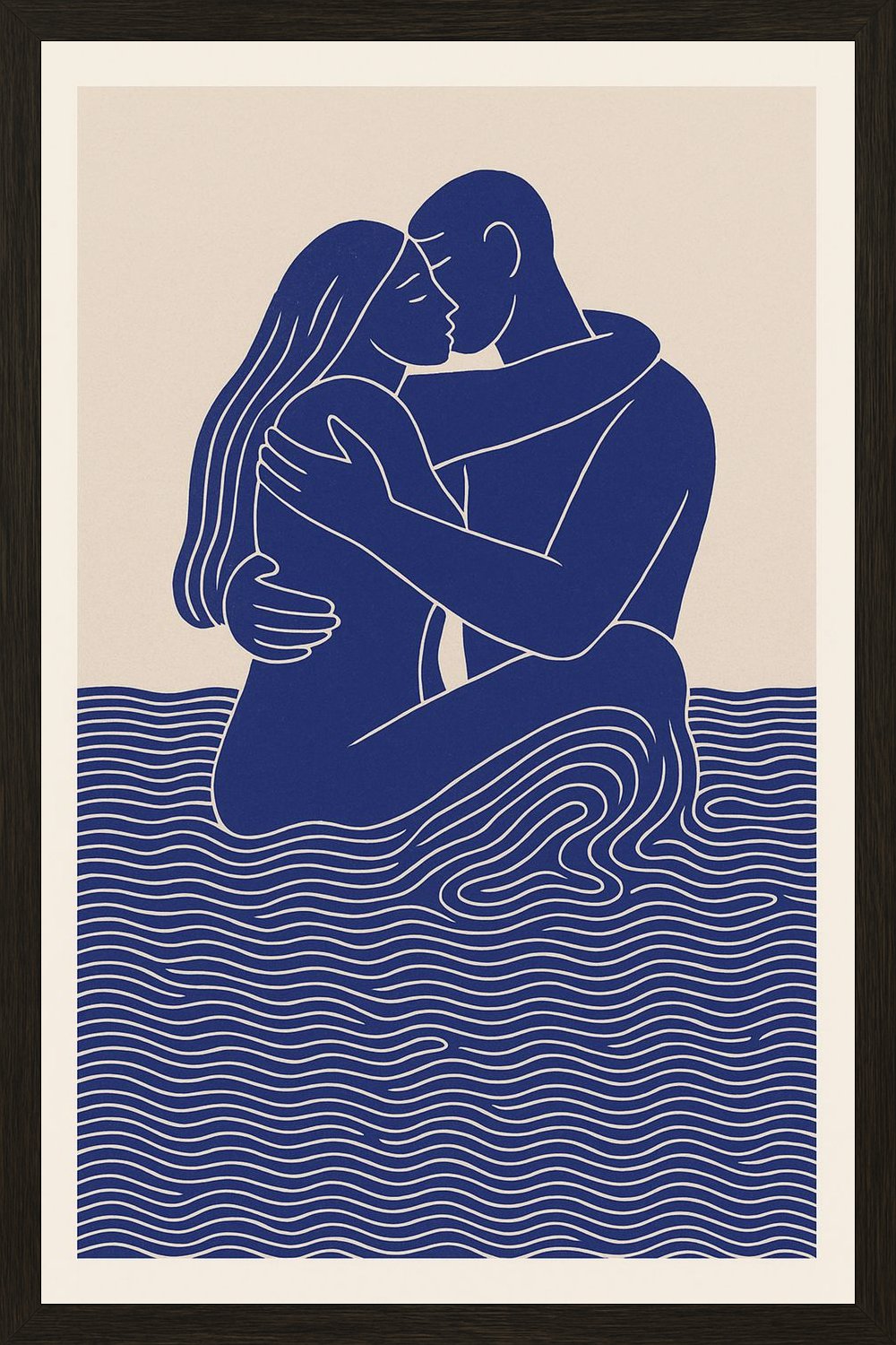 Poster in black frame