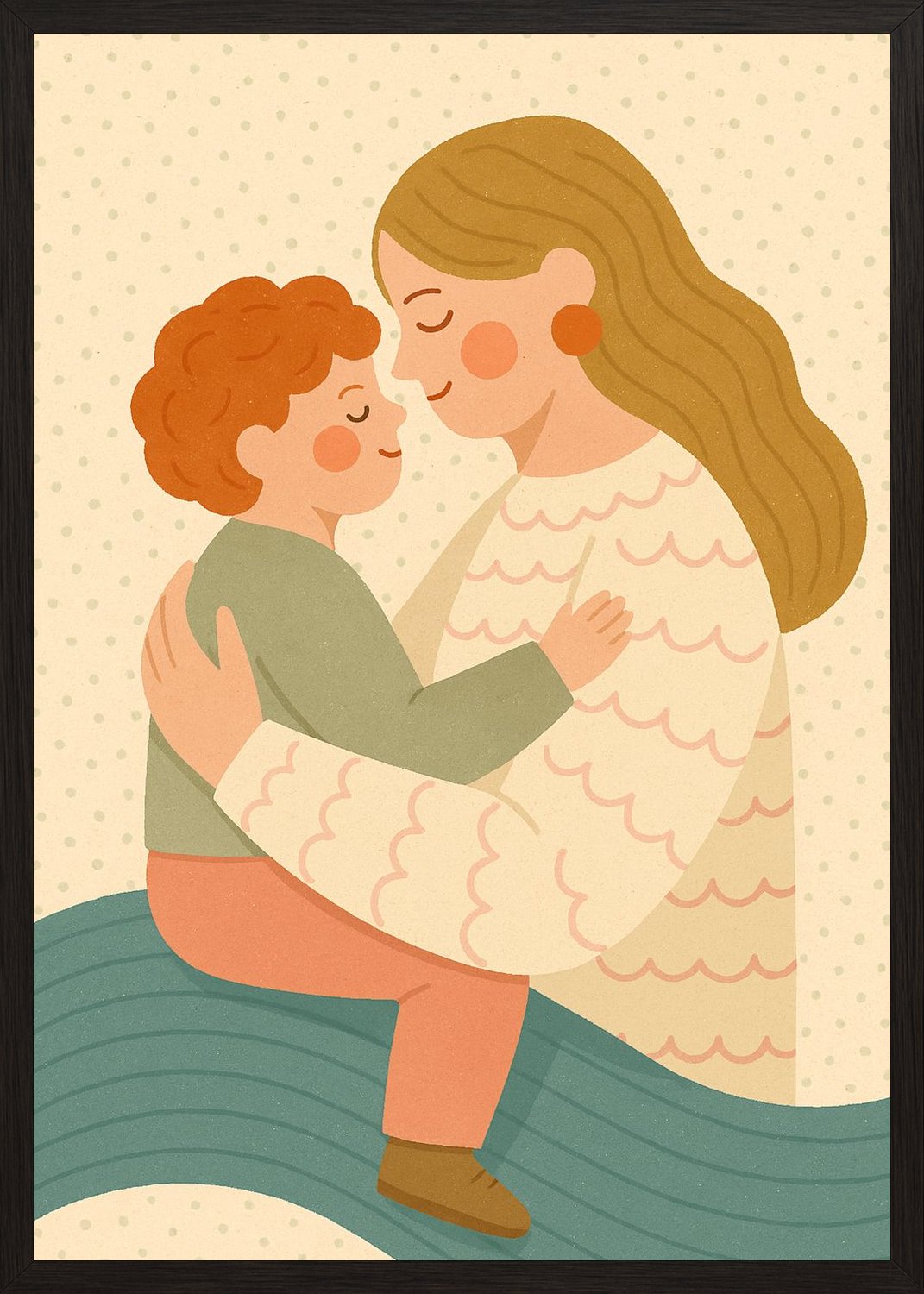 Poster in black frame