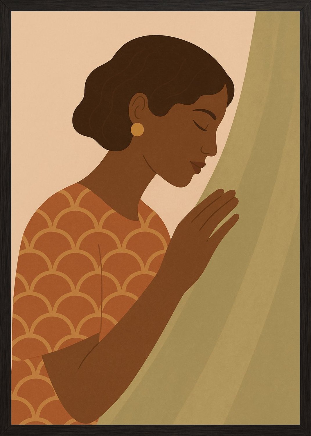 Poster in black frame