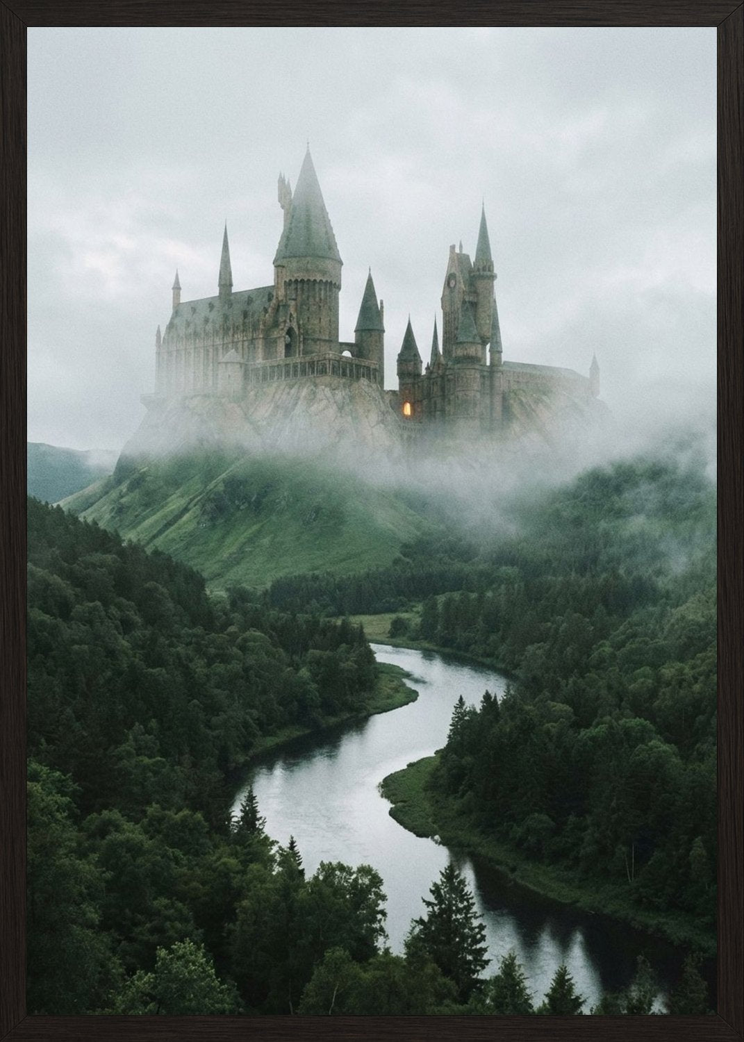 Poster in black frame