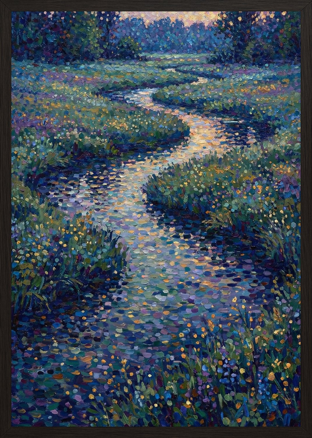 Poster in black frame