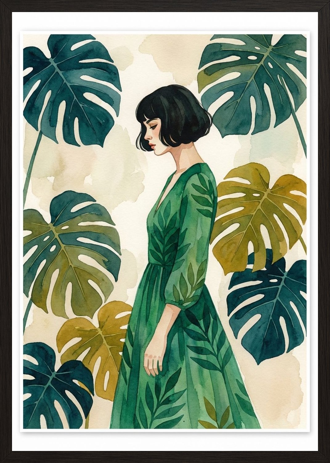Poster in black frame