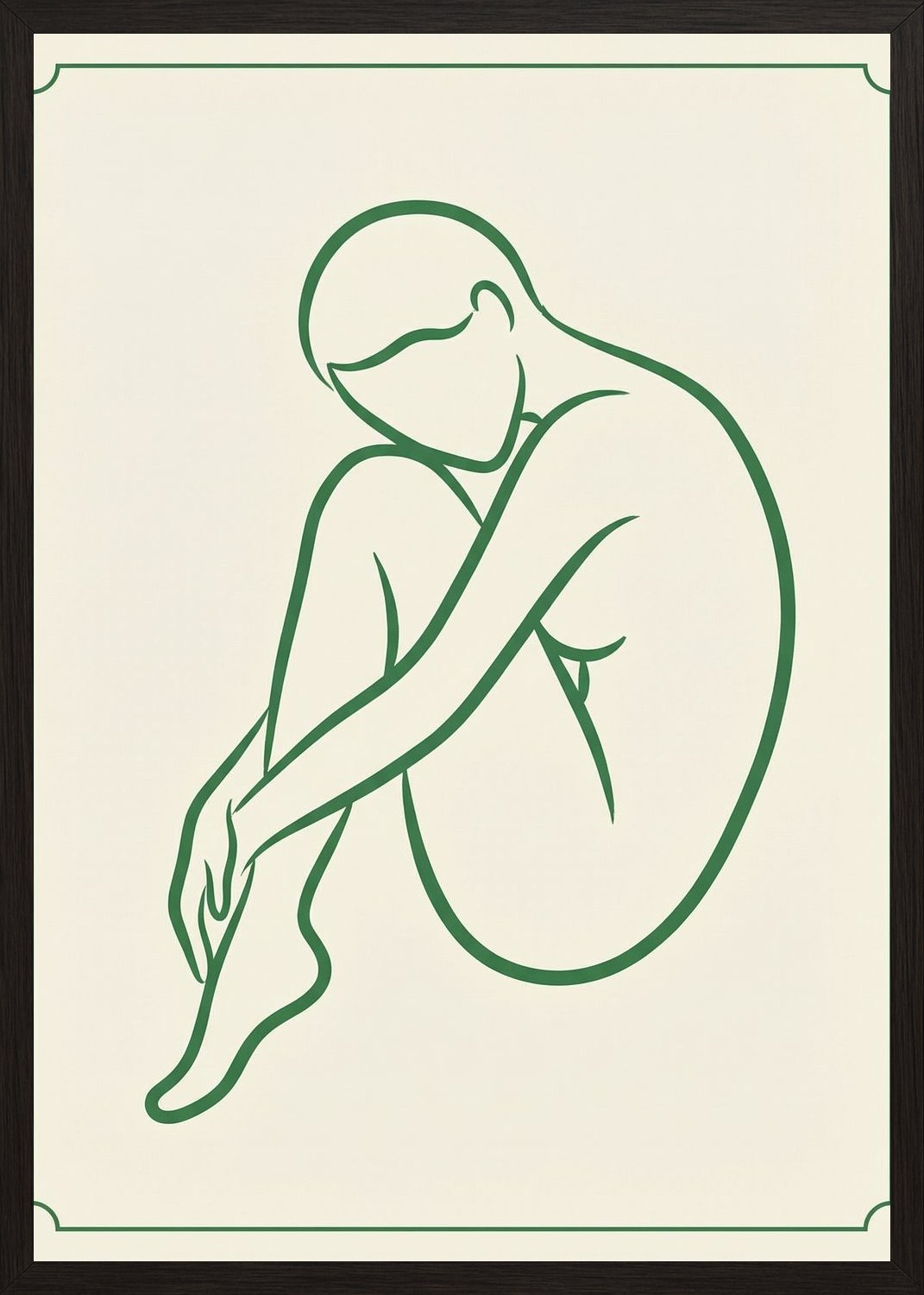 Poster in black frame