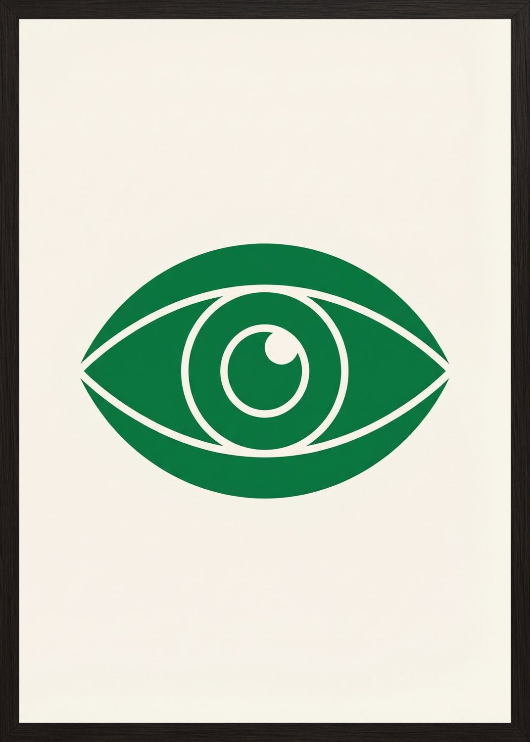 Poster in oak frame