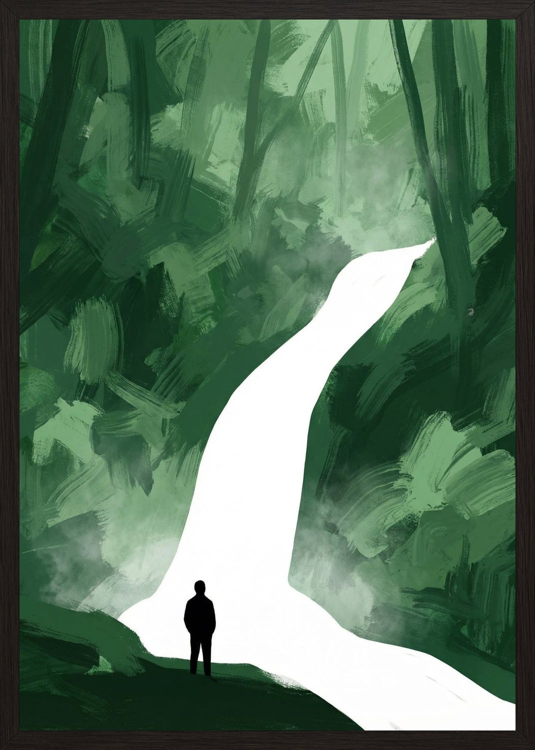 Poster in oak frame
