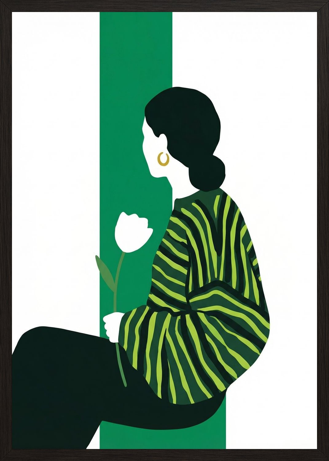 Poster in black frame