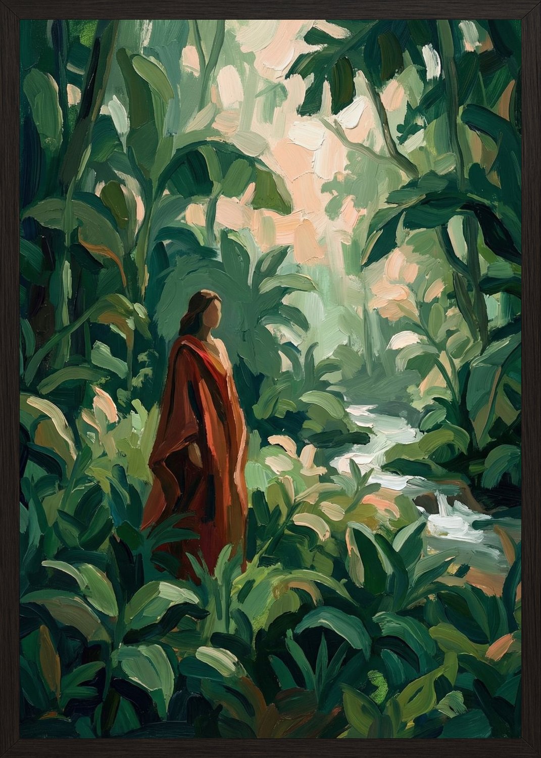 Poster in oak frame