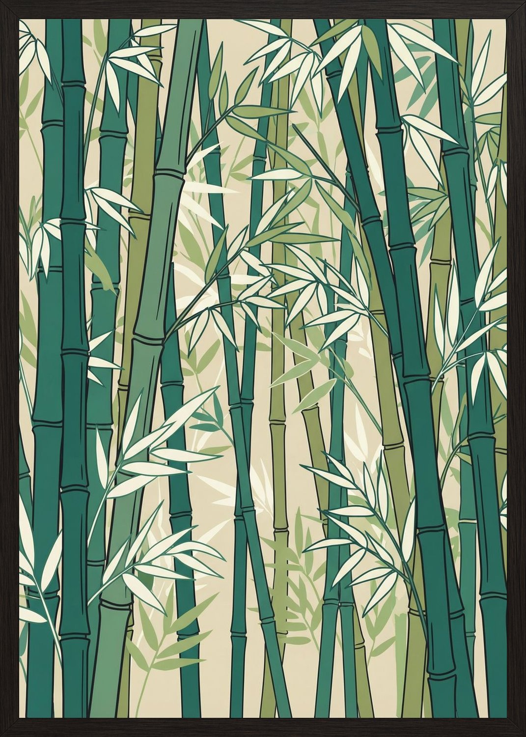 Poster in oak frame
