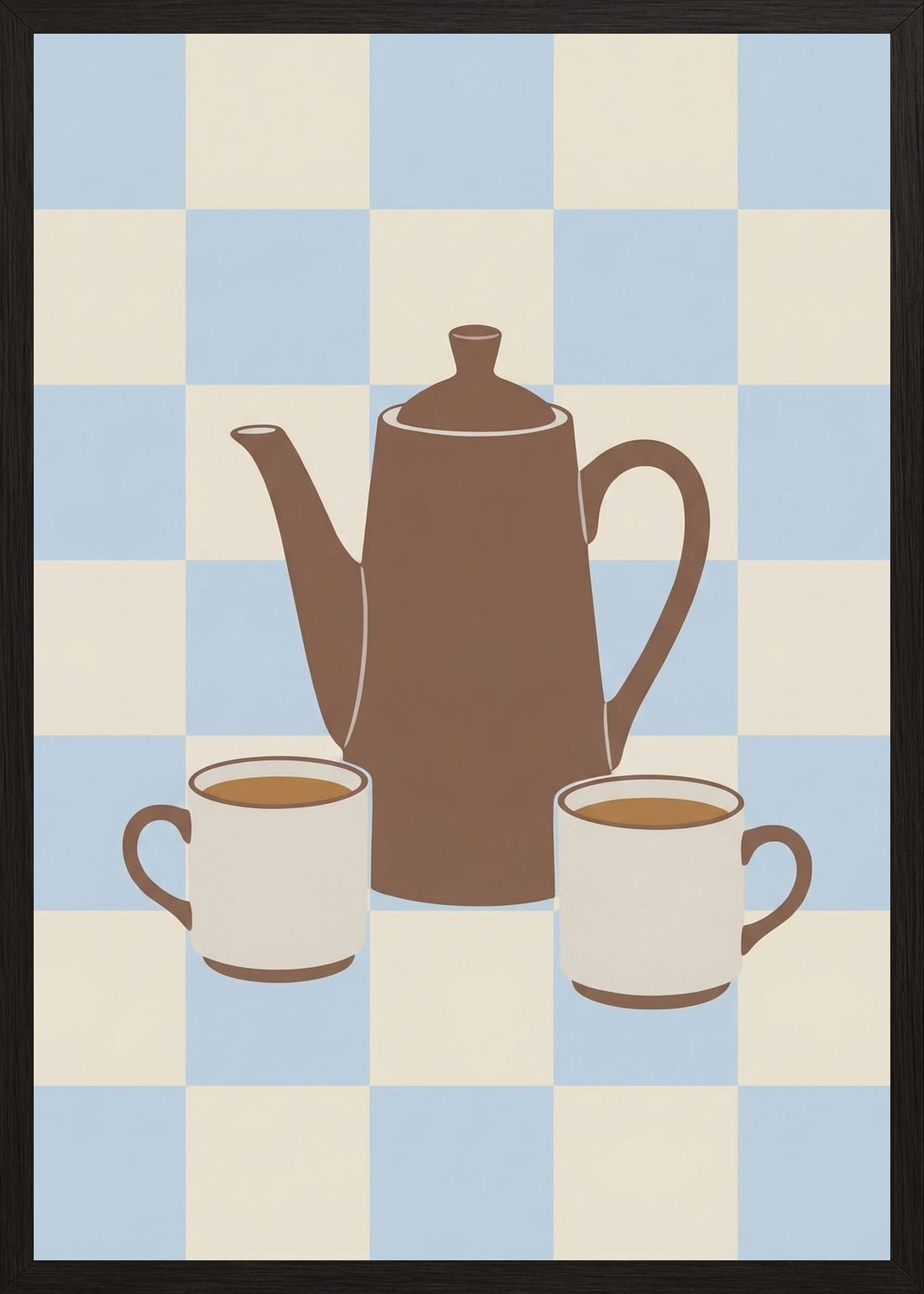 Poster in oak frame