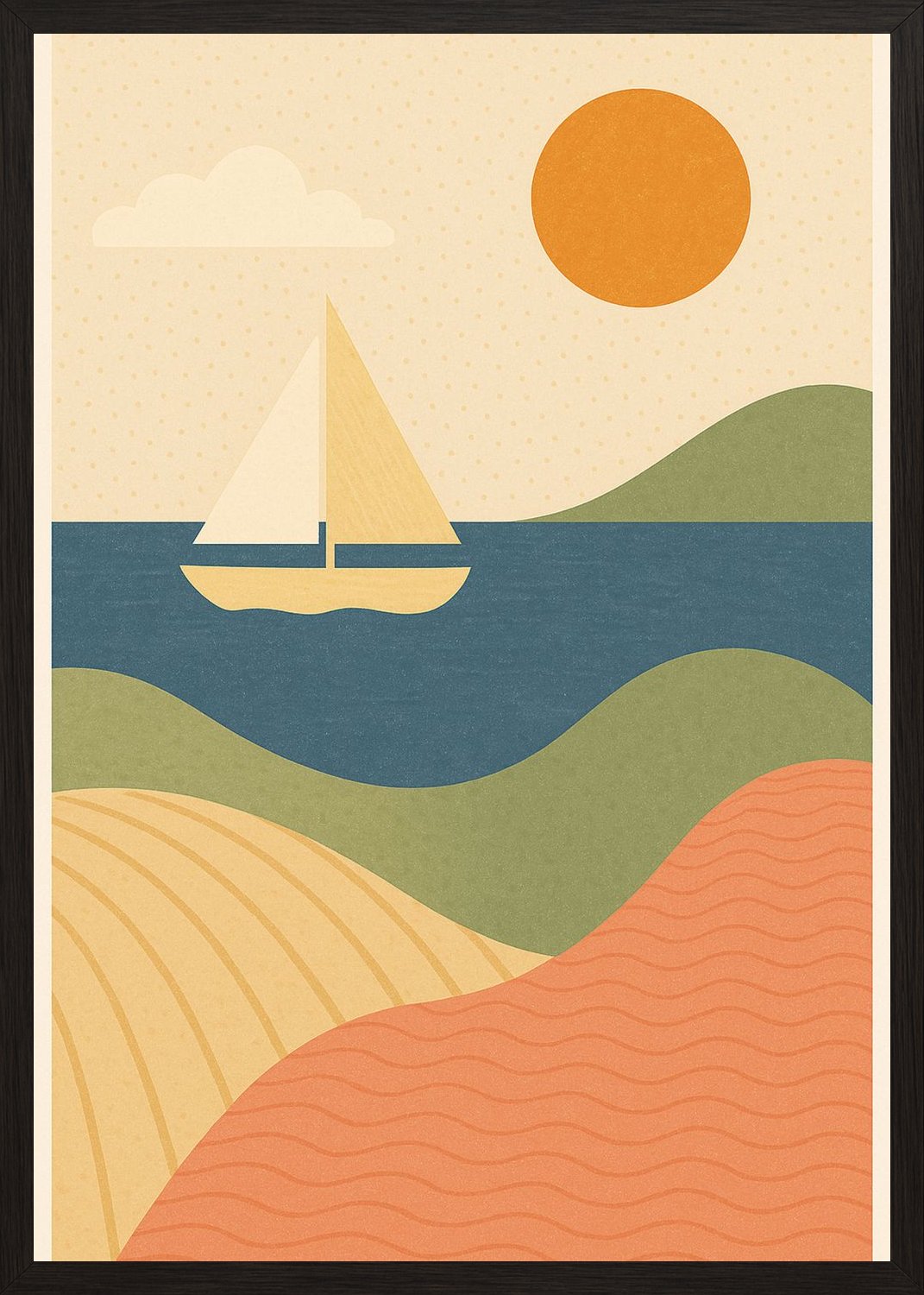 Poster in black frame