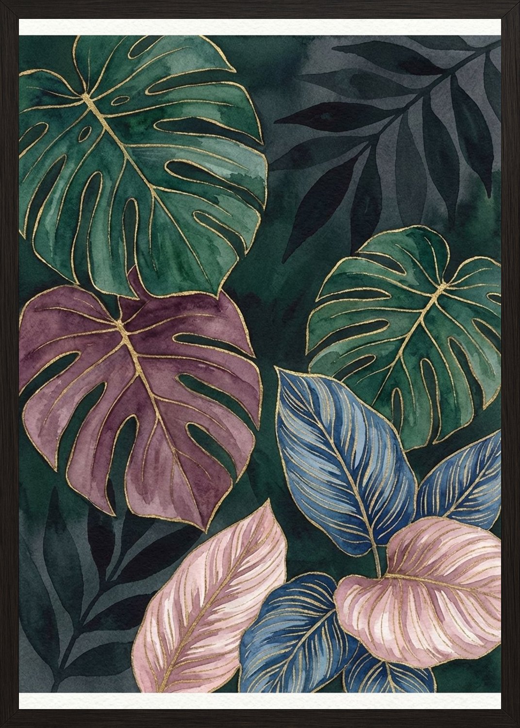 Poster in black frame