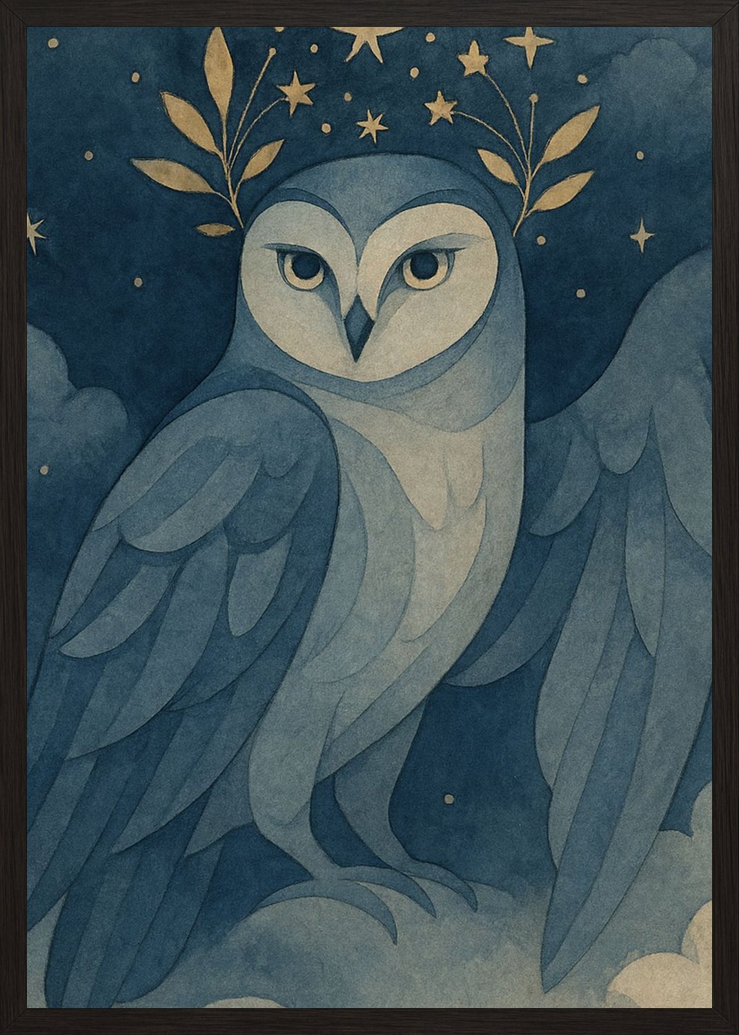 Poster in black frame