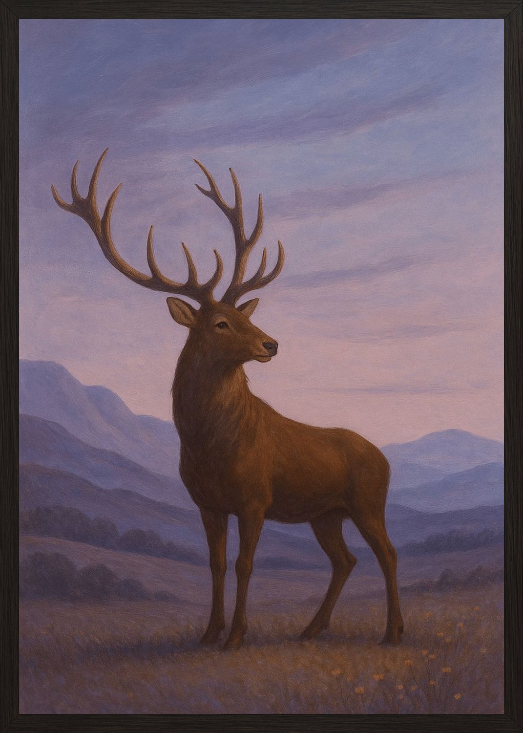 Poster in black frame