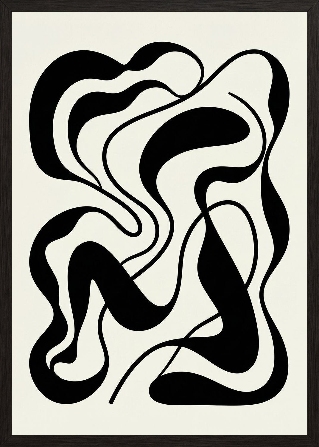 Poster in black frame