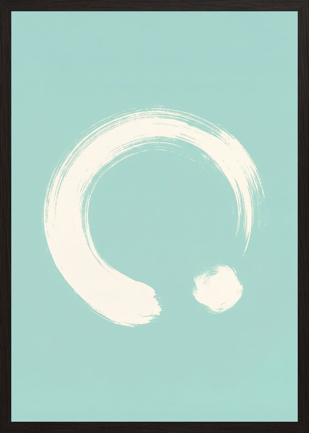 Poster in black frame