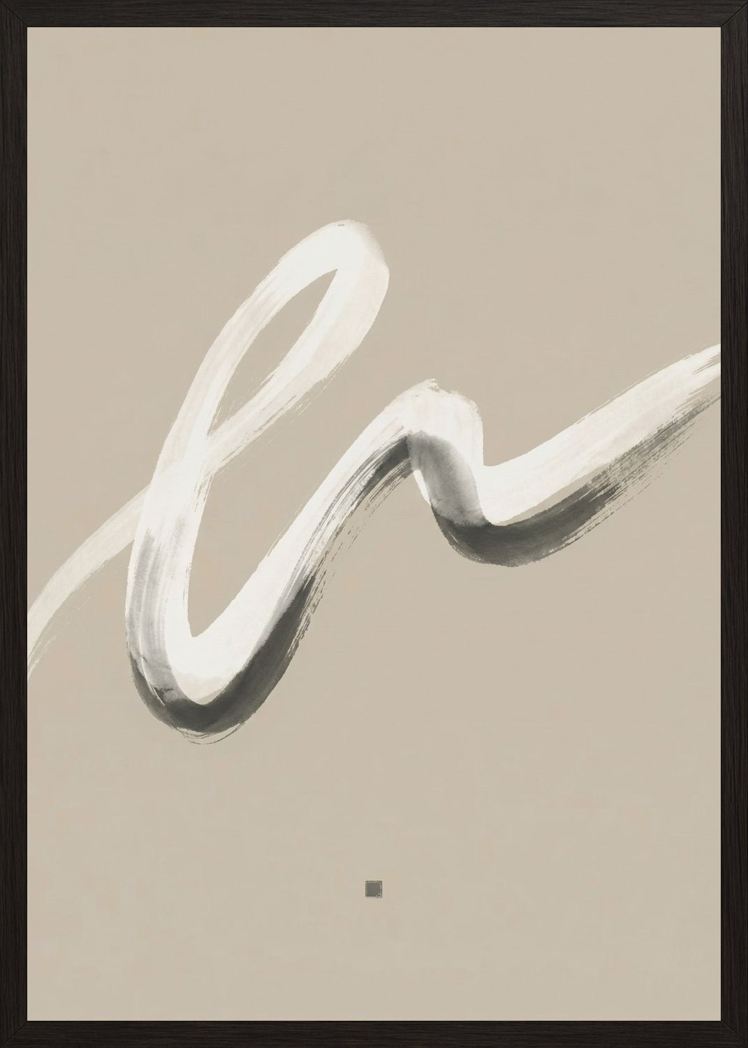 Poster in black frame