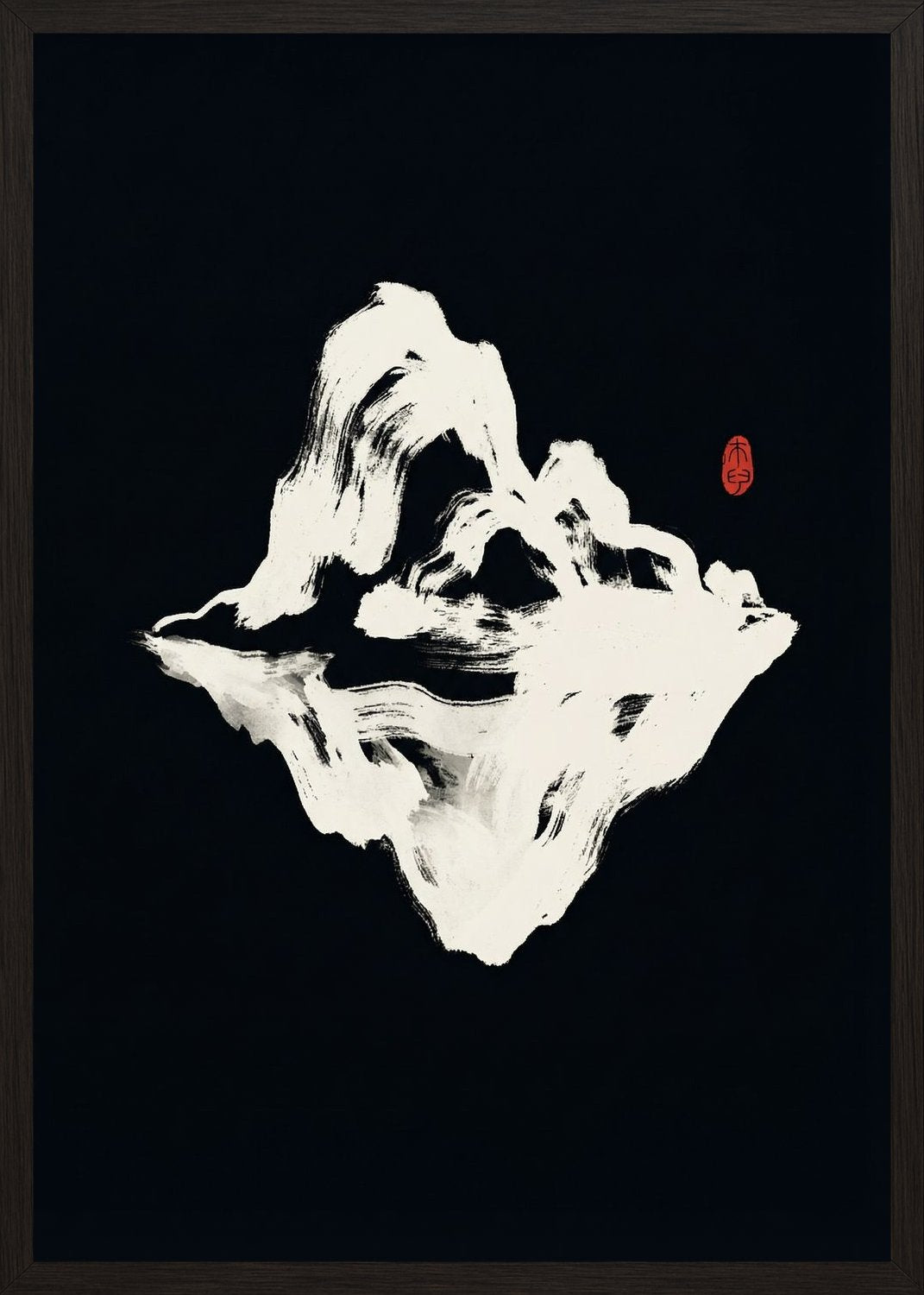 Poster in black frame