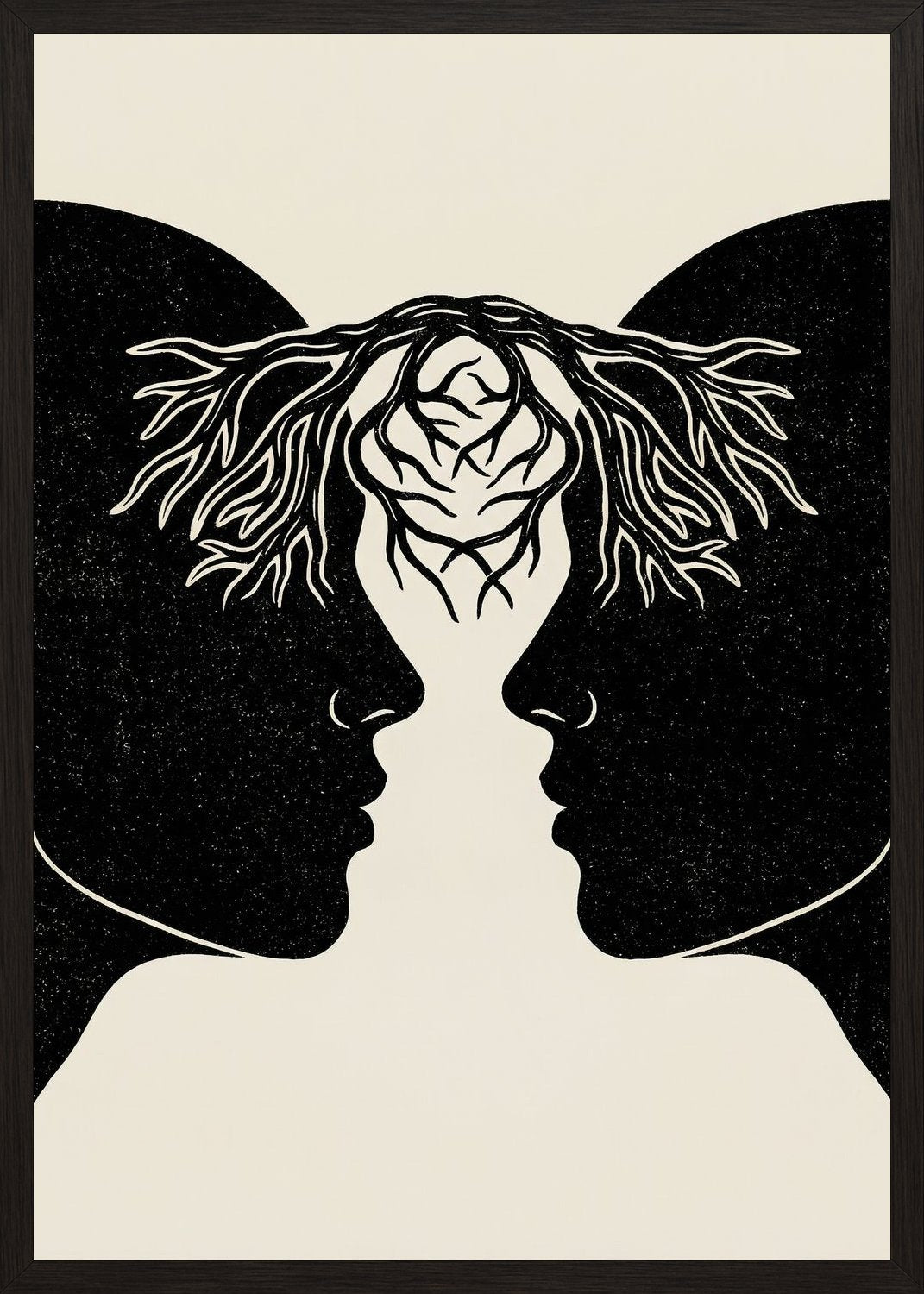 Poster in black frame