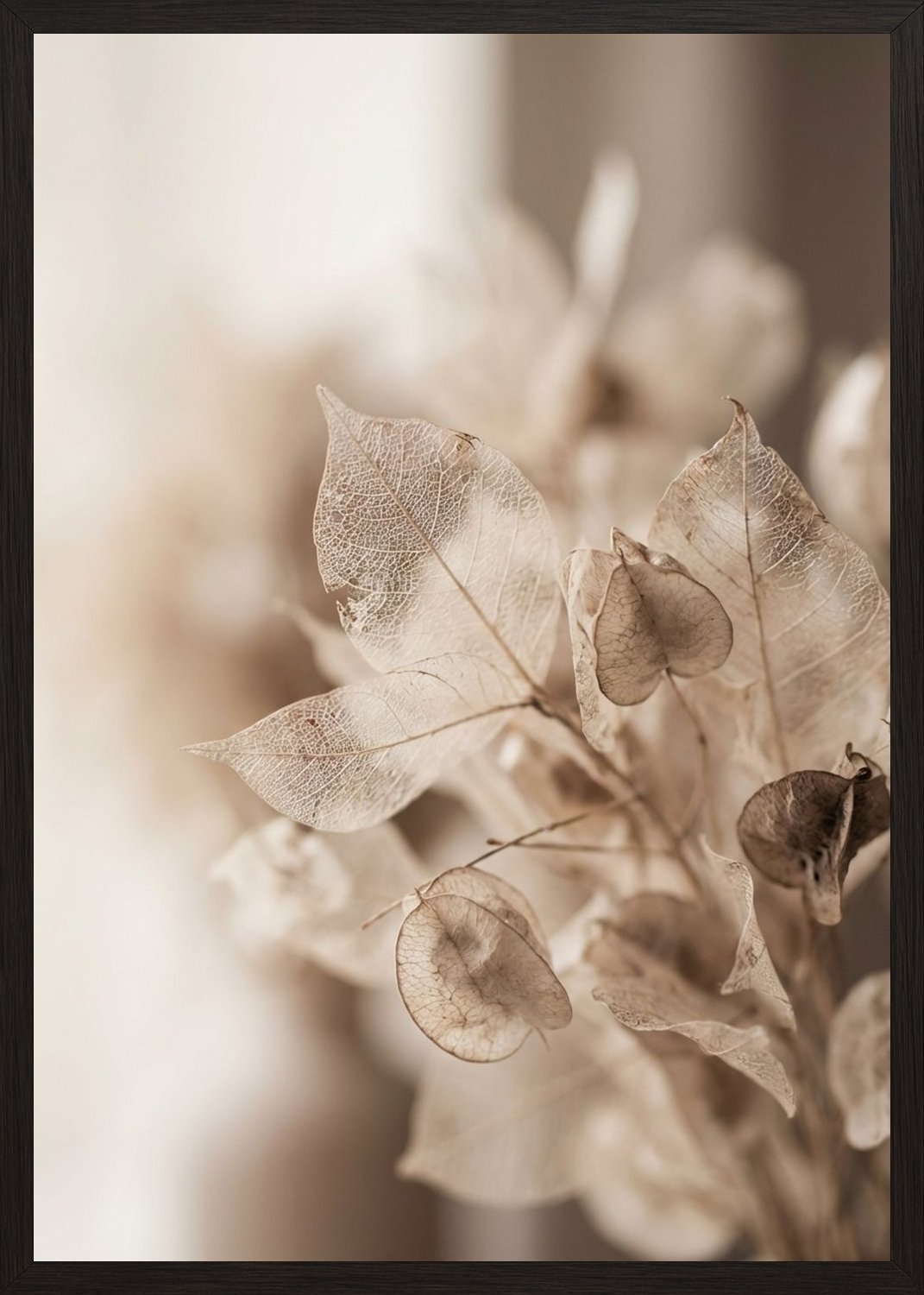 Poster in black frame