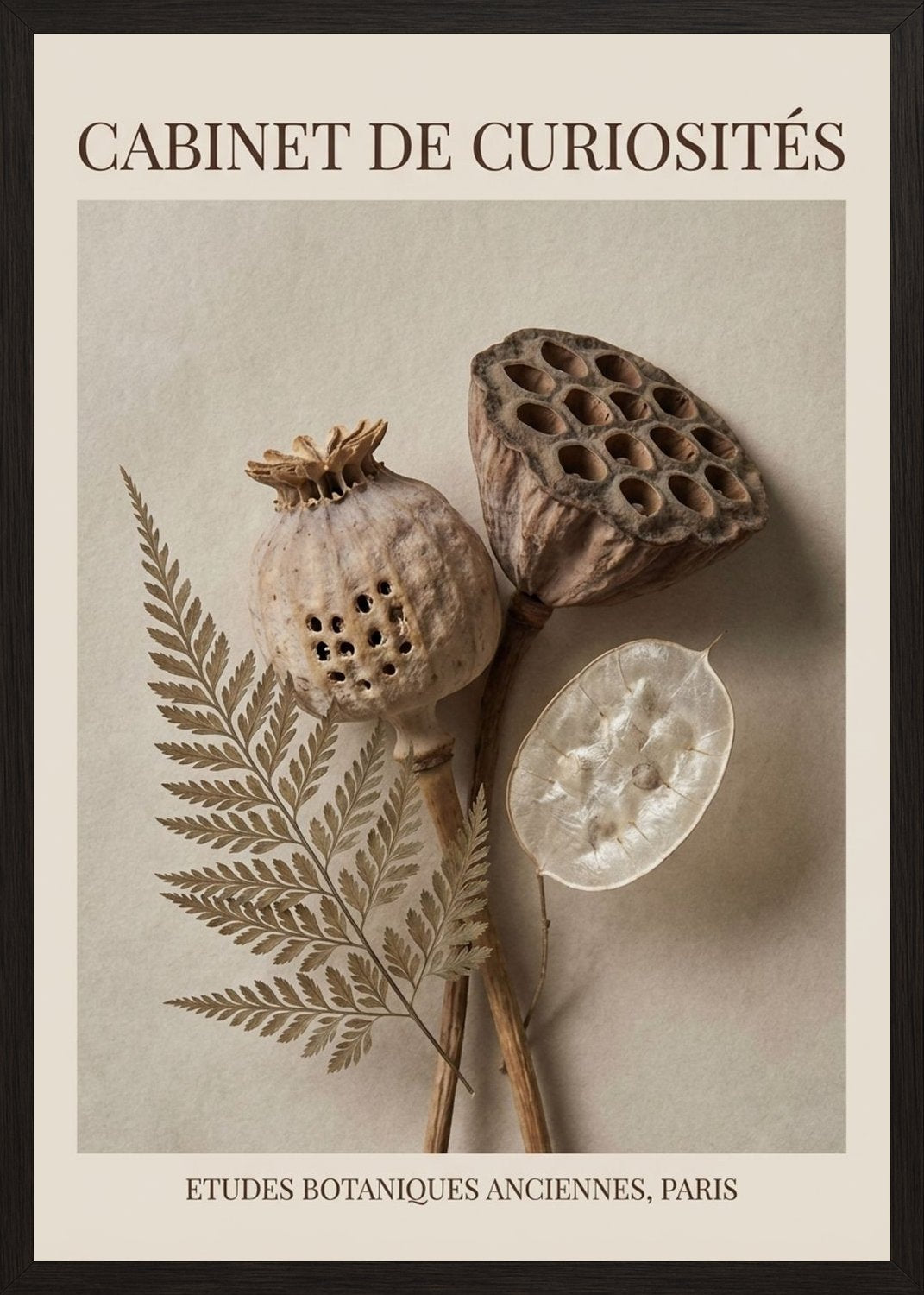 Poster in black frame