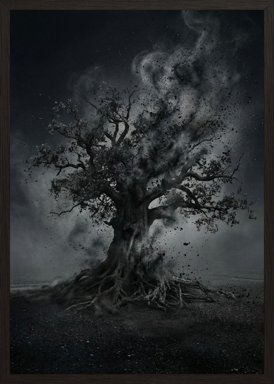 Poster in black frame