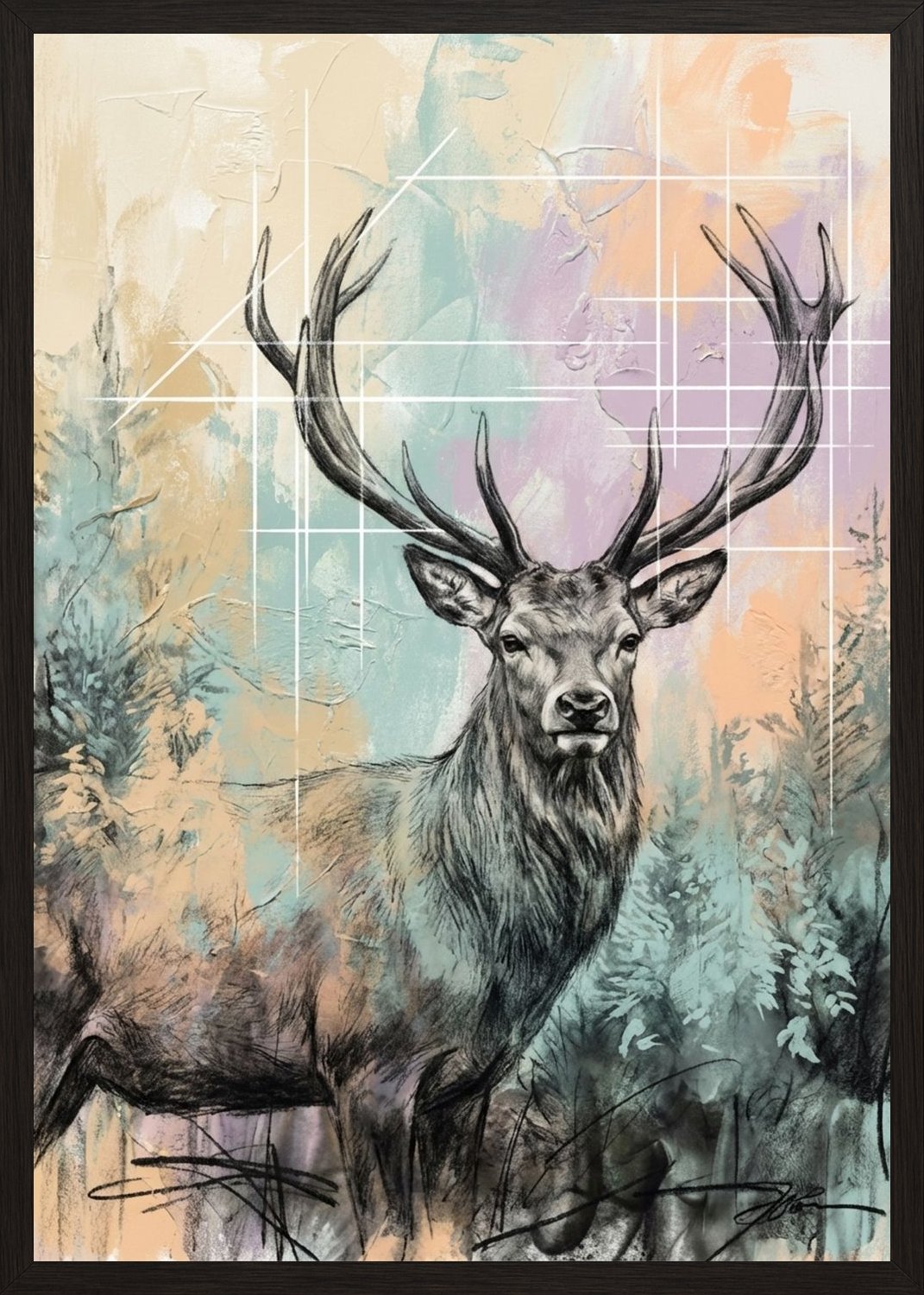 Poster in black frame