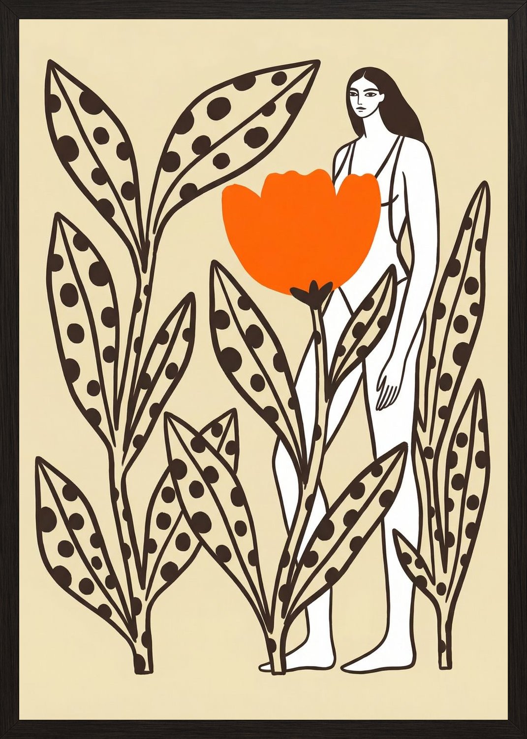 Poster in oak frame
