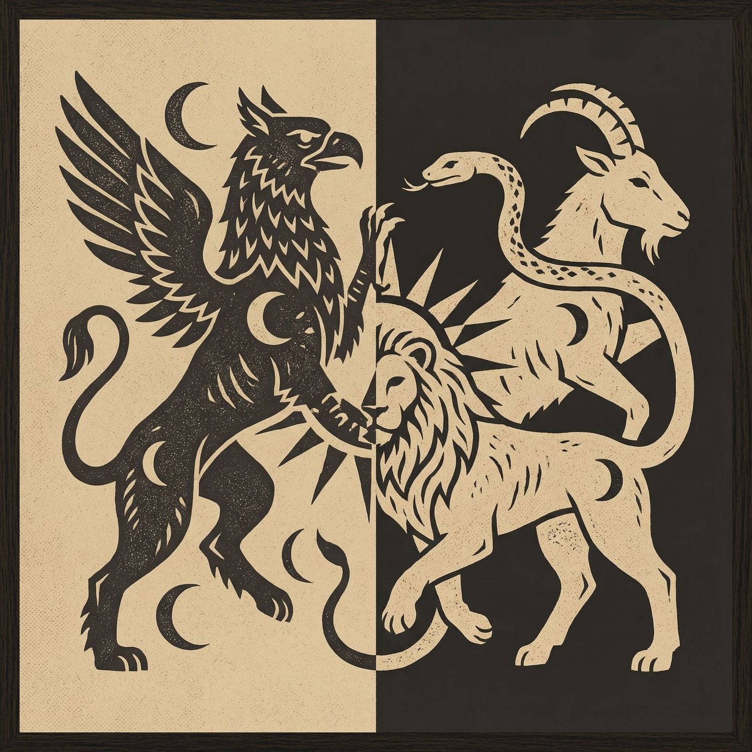 Poster in black frame