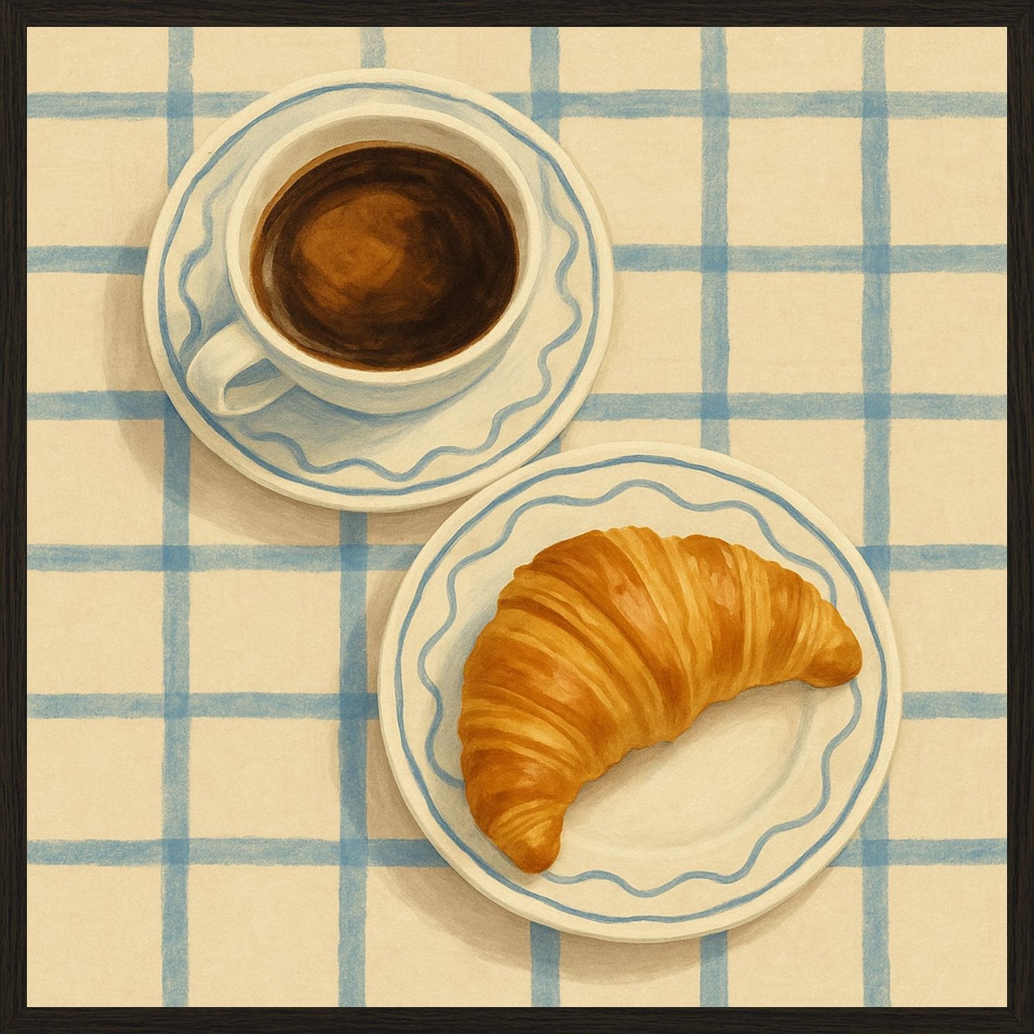 Poster in black frame