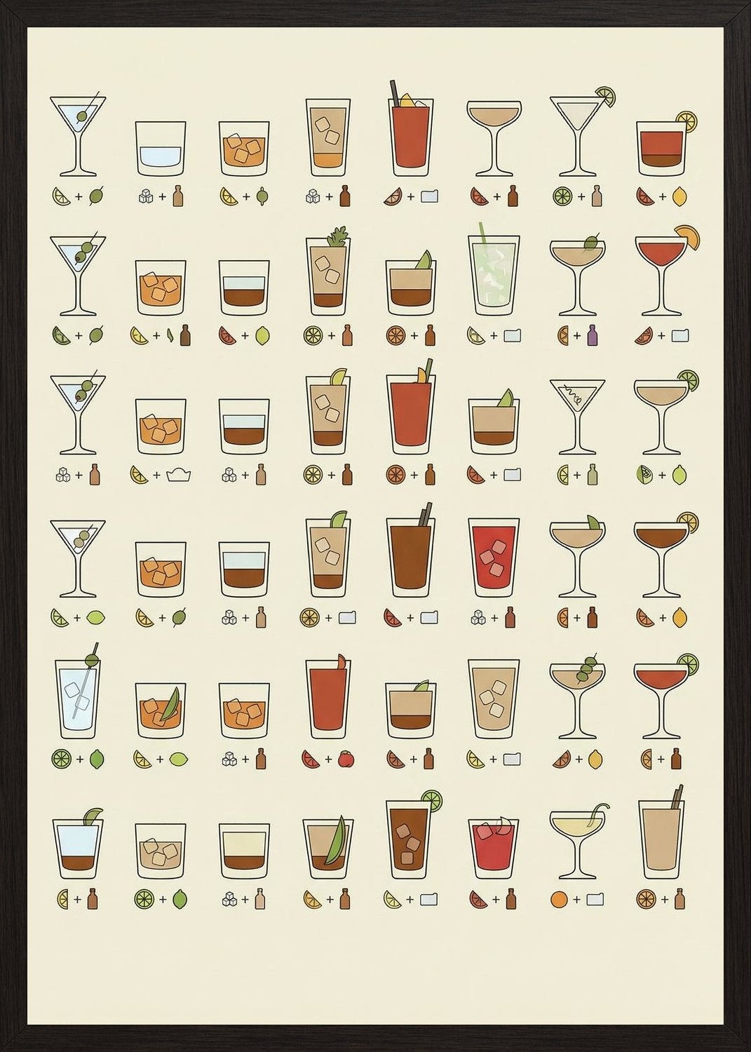 Poster in black frame