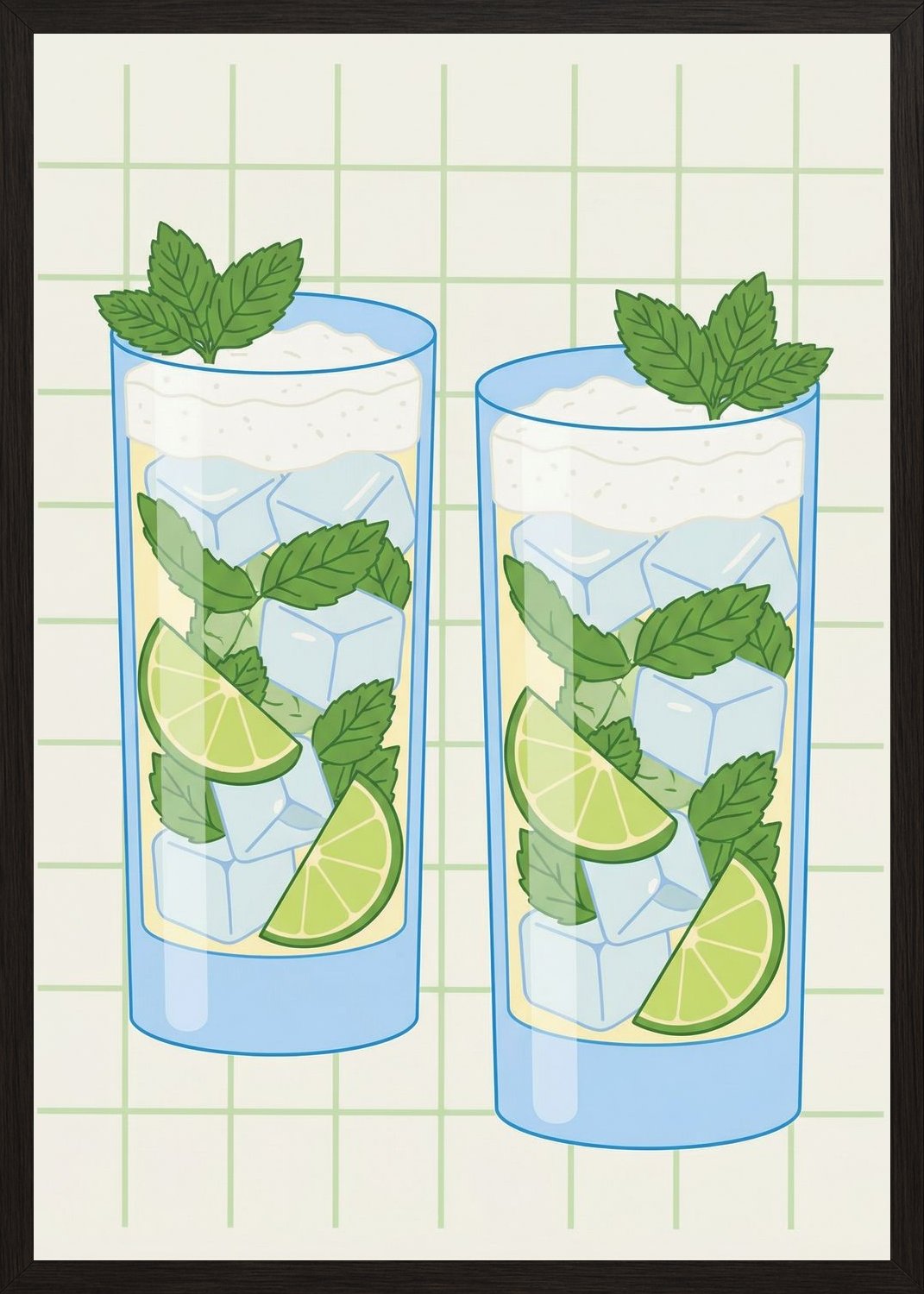 Poster in black frame