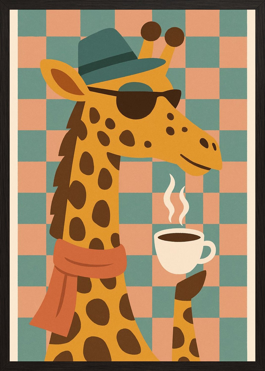 Poster in black frame