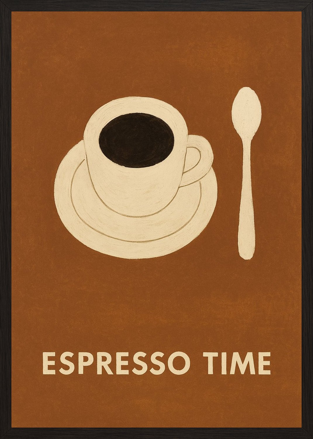 Poster in black frame