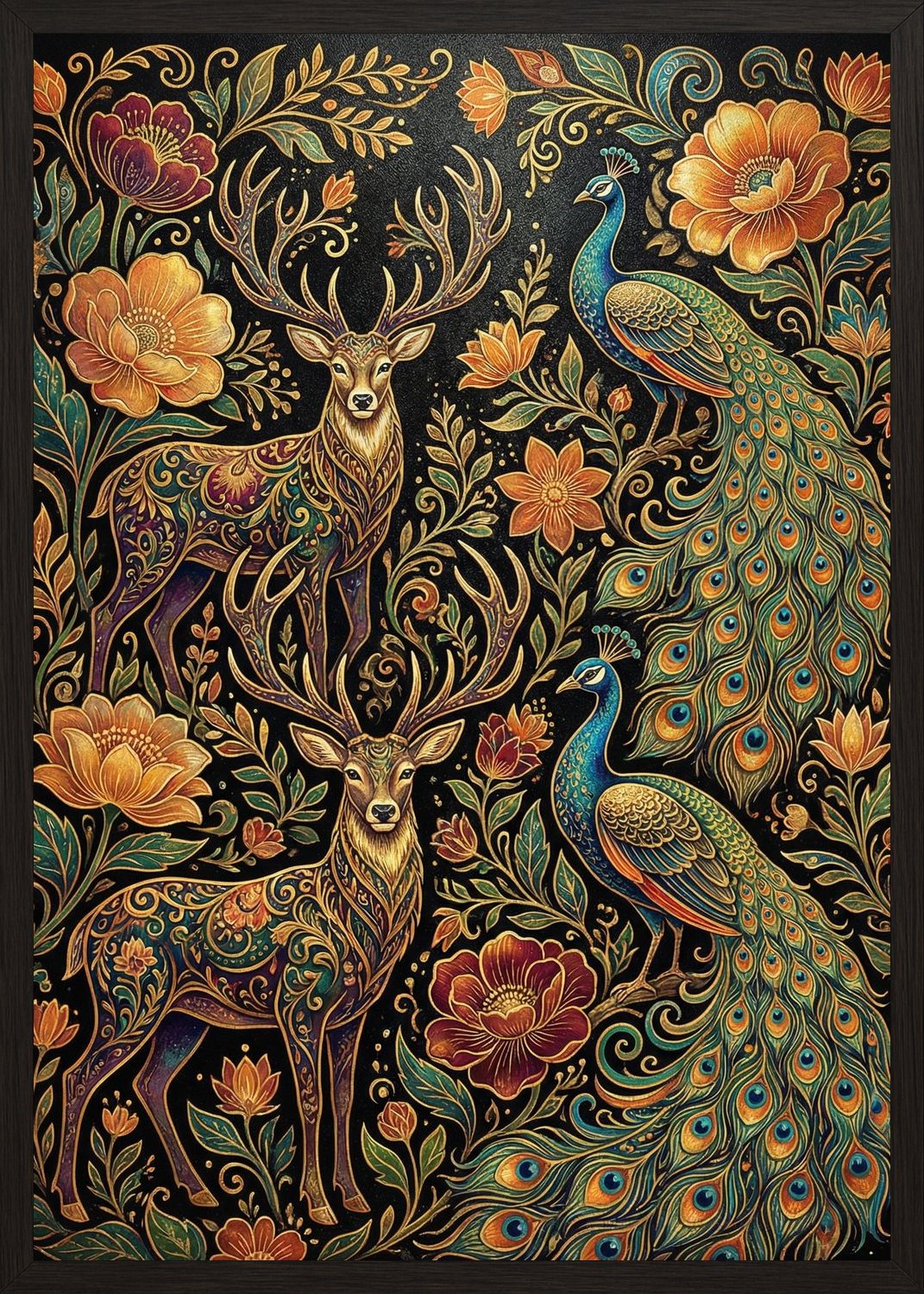Poster in oak frame